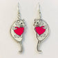 Opossum Heart Earrings