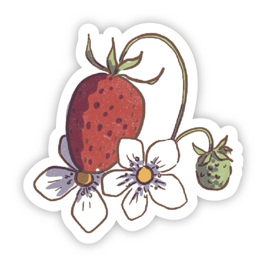 Strawberry Bloom Sticker