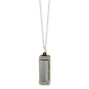 Silver Harmonica Necklace-1