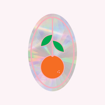 Orange Sun Catcher Decal