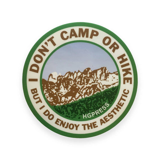 Camp or Hike Aesthetic Sticker