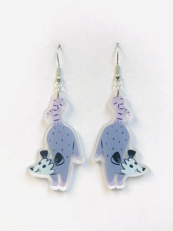 Possum Dangle Earrings