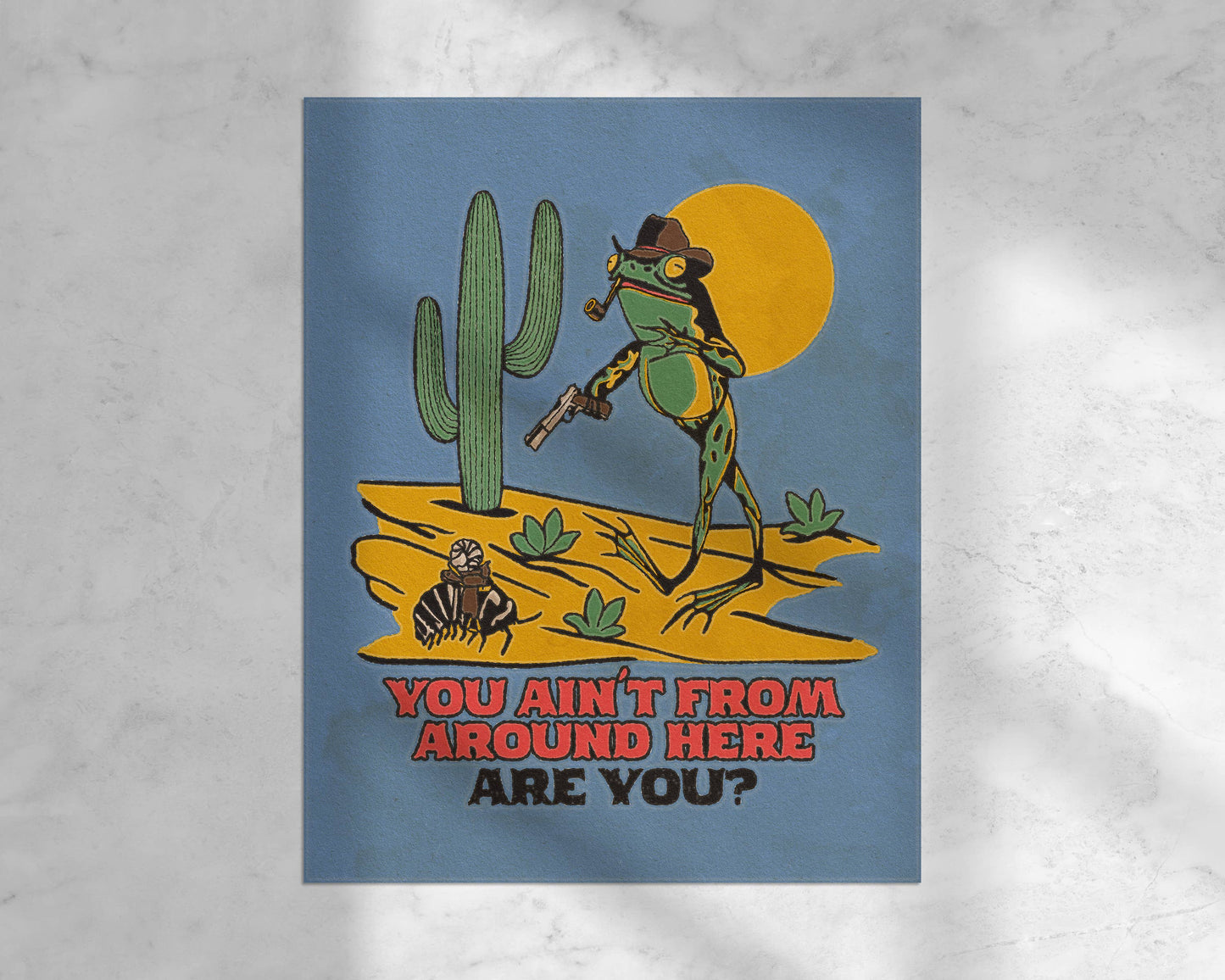 Toad Cowboy Poster
