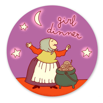 Girl Dinner Strega Nona Sticker