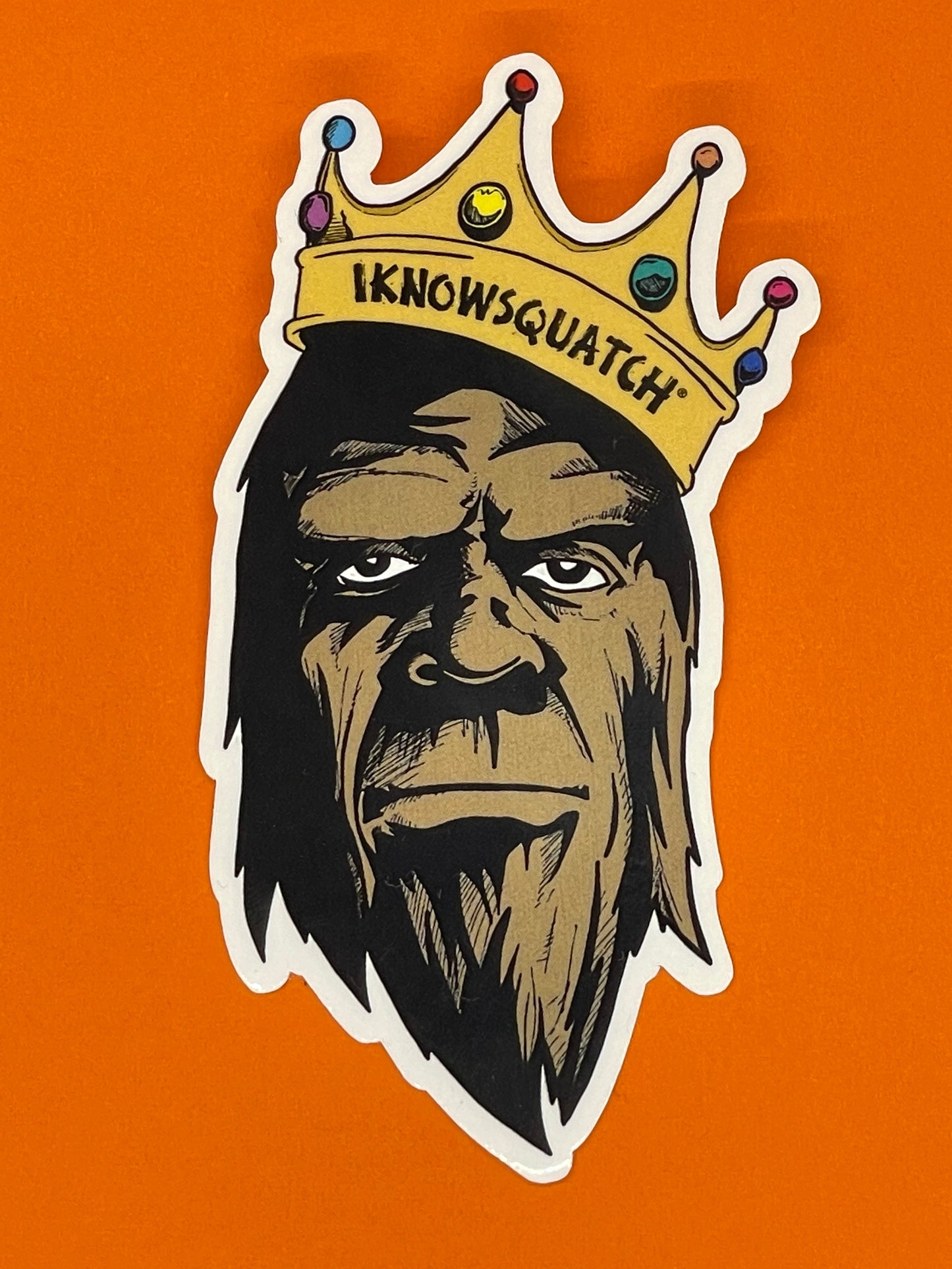 King Squatch Sticker