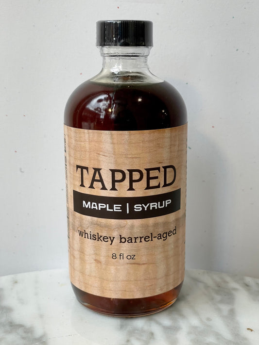 Tapped Whiskey Barrel Aged Maple Syrup