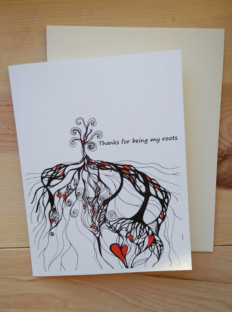 Thanks For Being My Roots Print Greeting Card