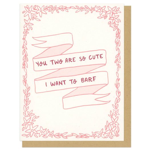Cute Barf Greeting Card