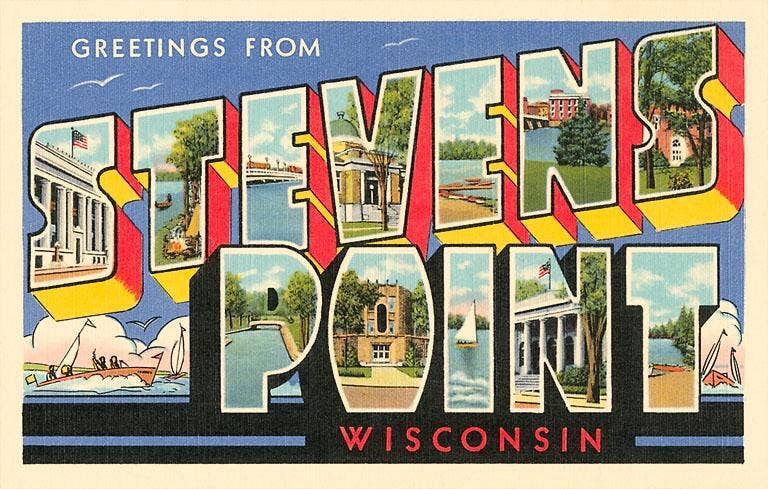 Greetings from Stevens Point, Wisconsin Greeting Card