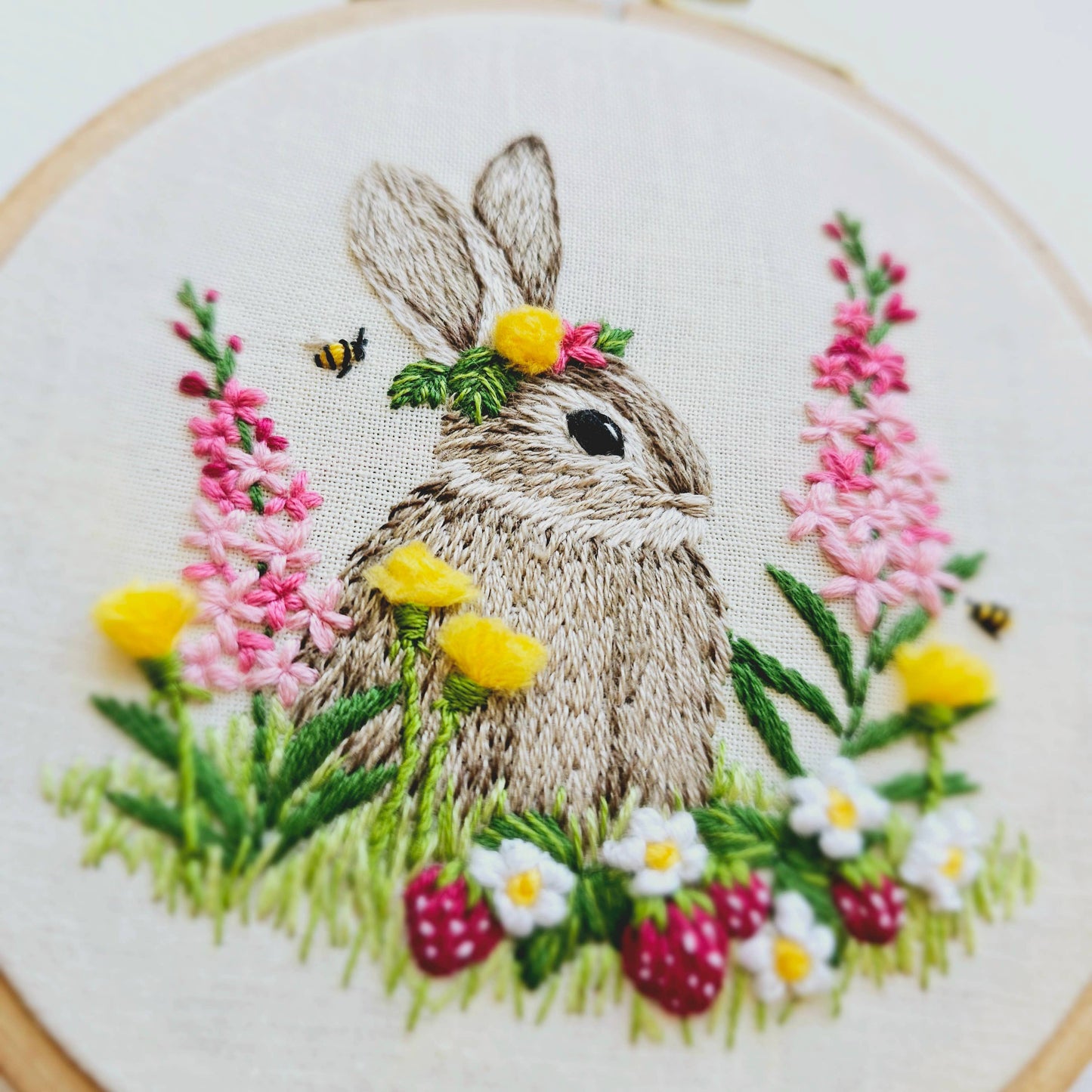 Berry Patch Bunny Hand Embroidery Kit