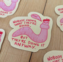Worm Advice Sticker-1