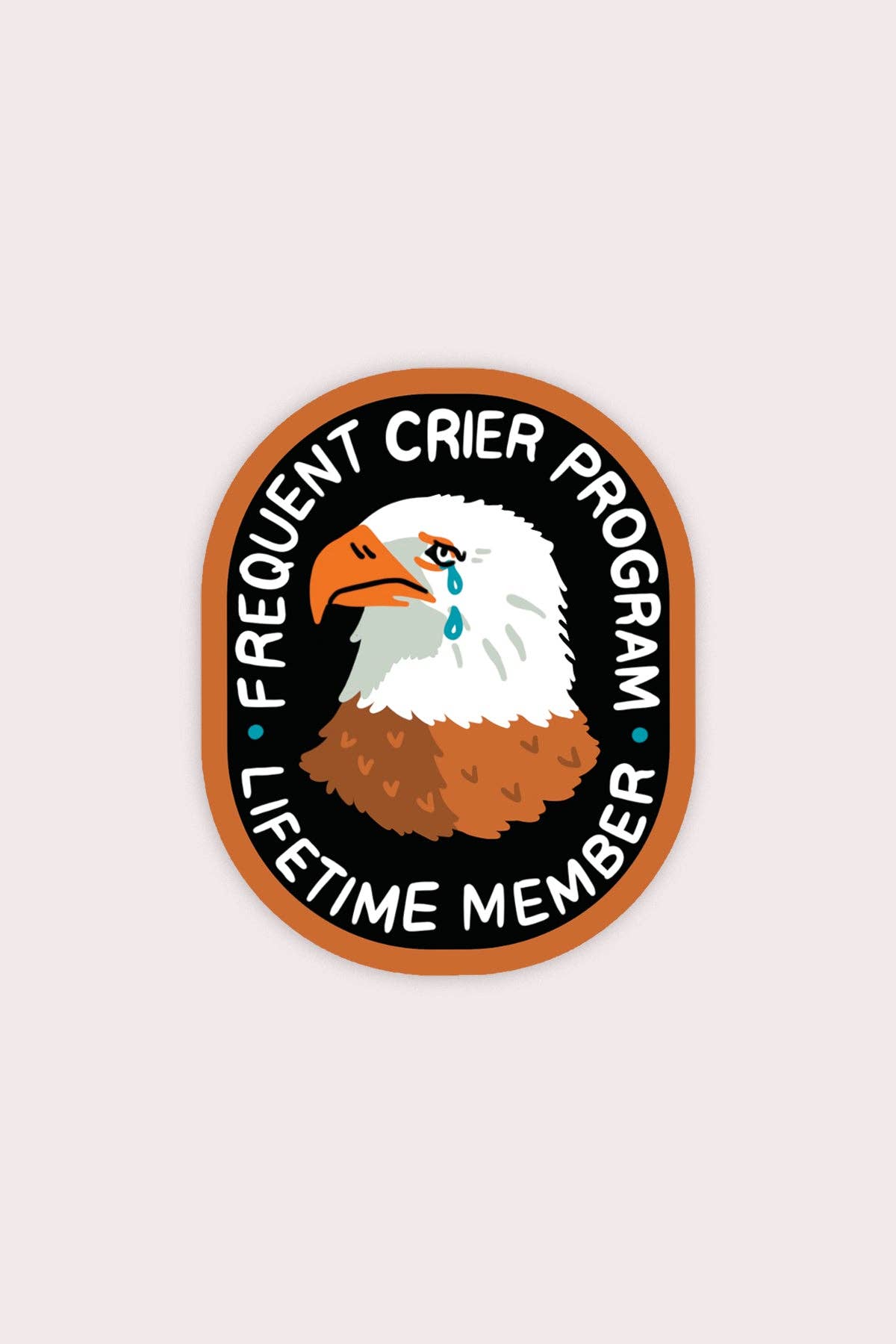 Frequent Crier Eagle Vinyl Sticker