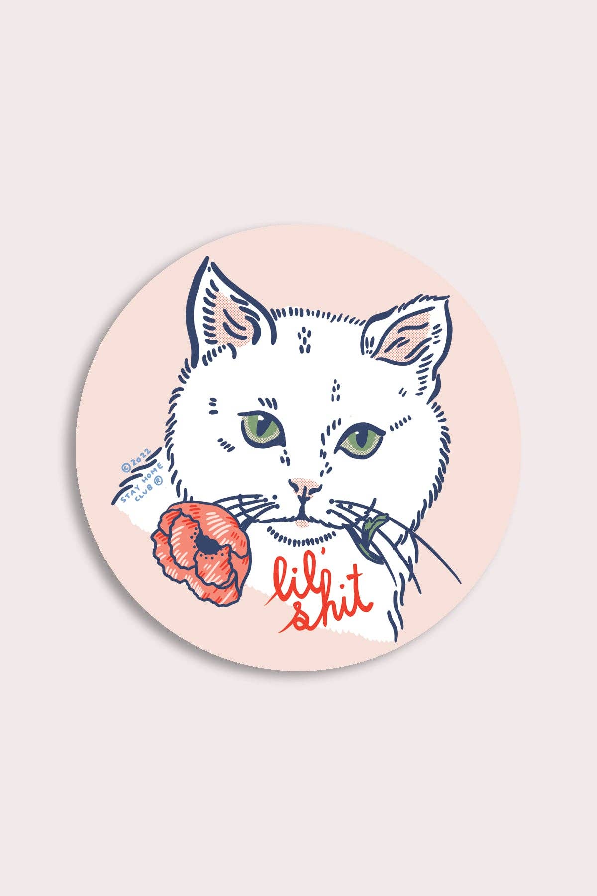 Lil Shit Cat Vinyl Sticker
