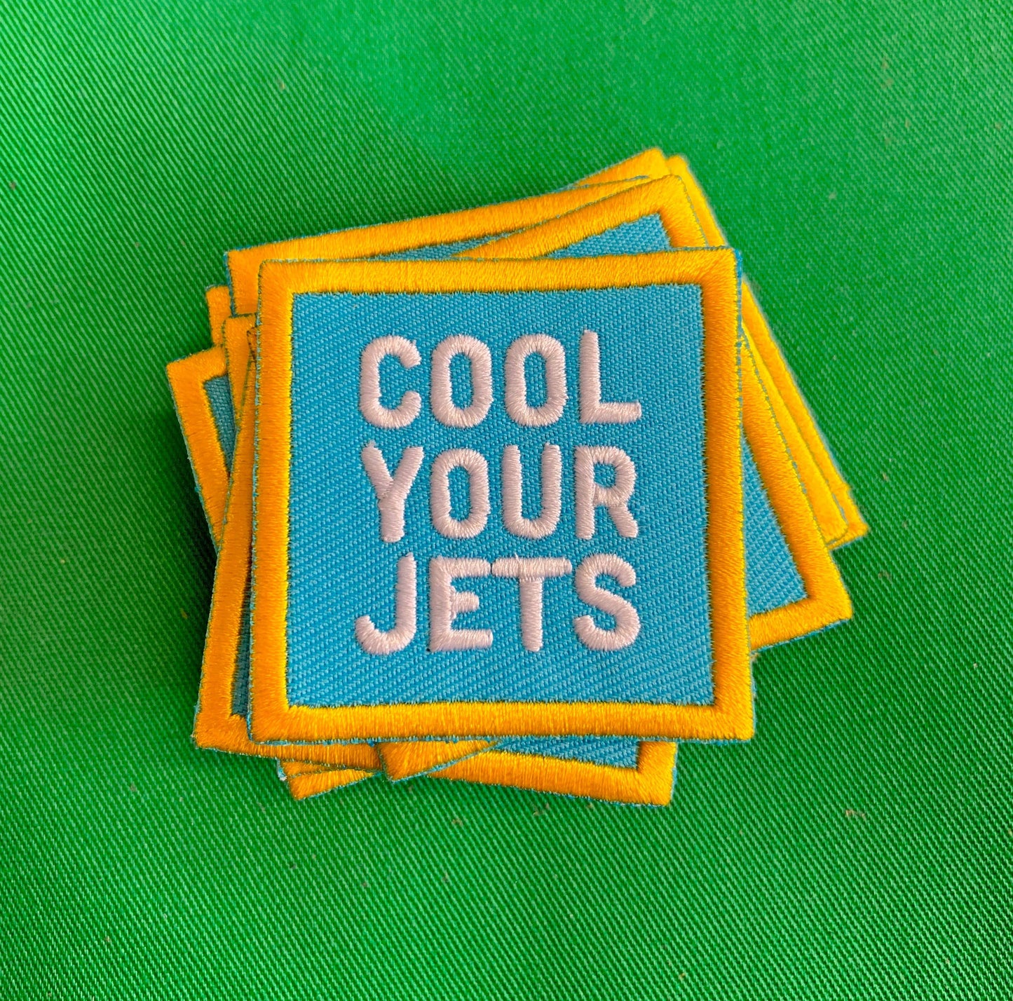 Cool Your Jets Iron On Patch
