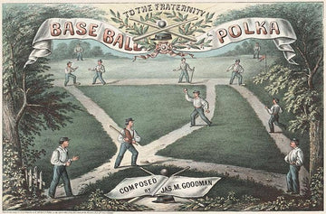 Baseball Polka Postcard