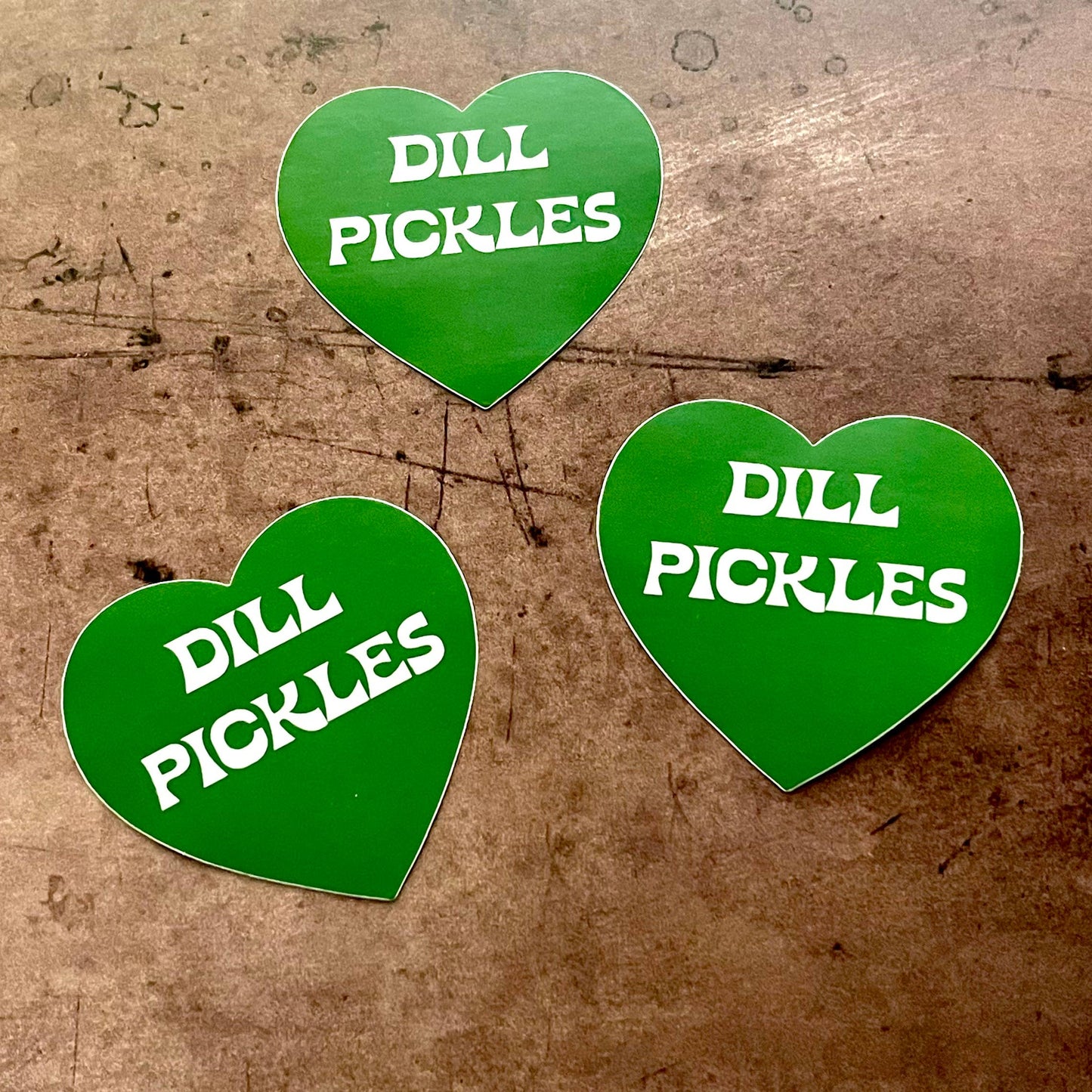 Dill Pickles Heart Sticker