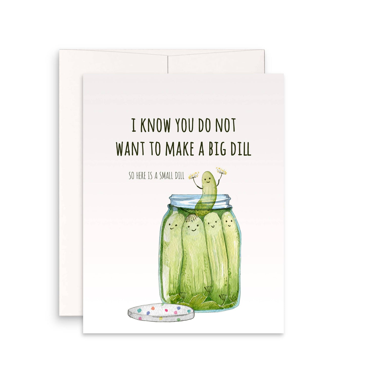 Small Dill Pickle Card