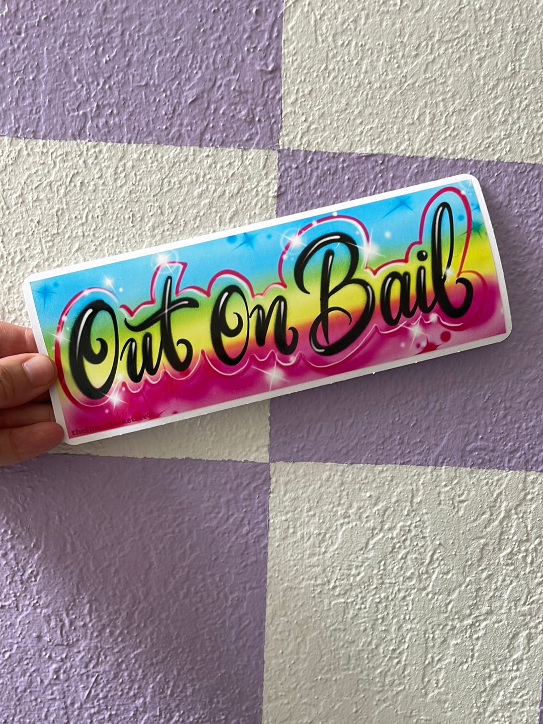 Out On Bail Bumper Sticker